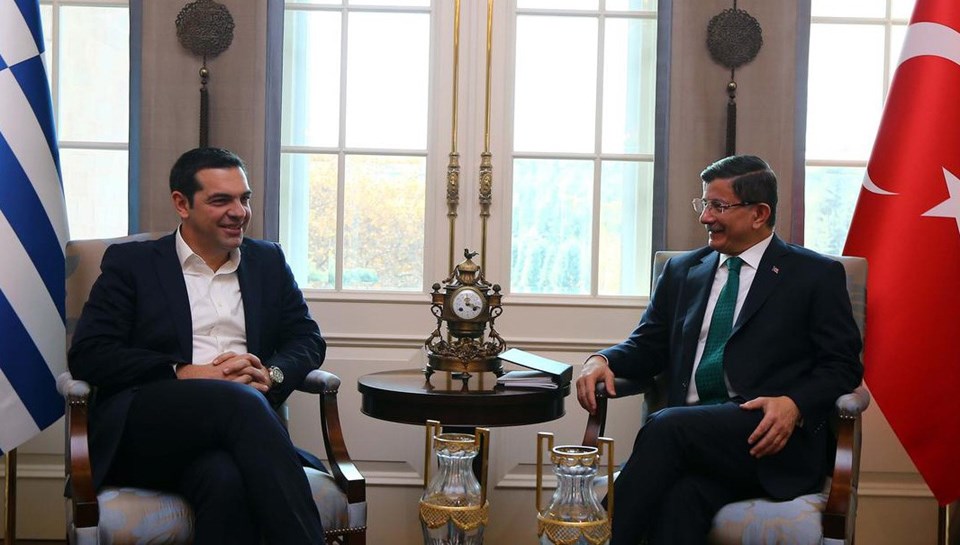 Başbakan Davutoğlu Yunanistan Başbakanı Çipras ile görüştü - 1