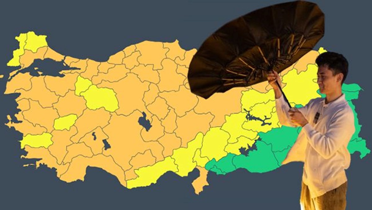 Meteoroloji'den 67 il için sarı ve turuncu kodlu uyarı (Bugün hava nasıl olacak?) Meteoroloji'den 67 il için sarı ve turuncu kodlu uyarı (Bugün hava nasıl olacak?)