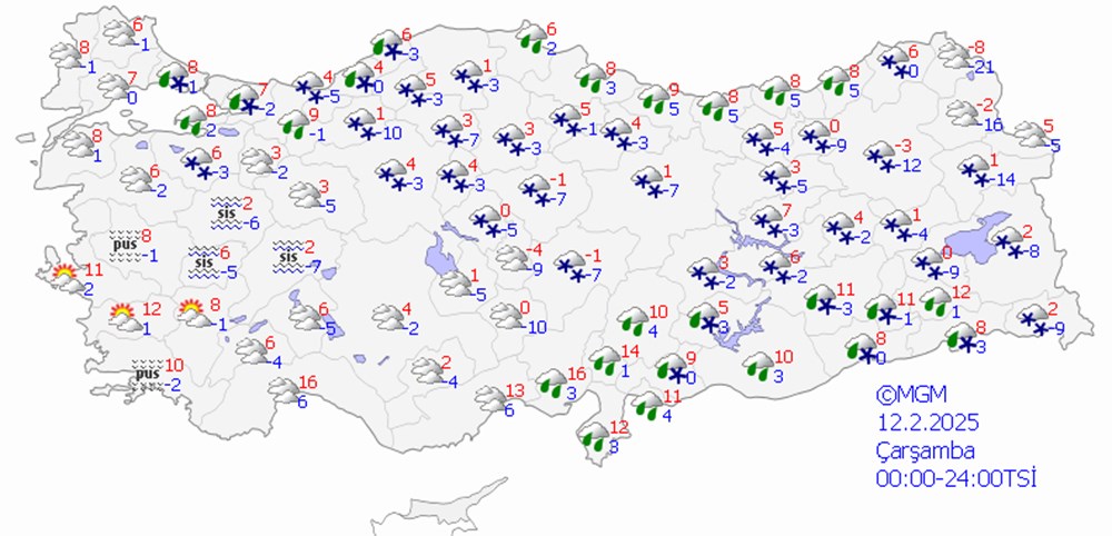 Kar yağışı geri dönüyor: İstanbul için yeni uyarı - 9