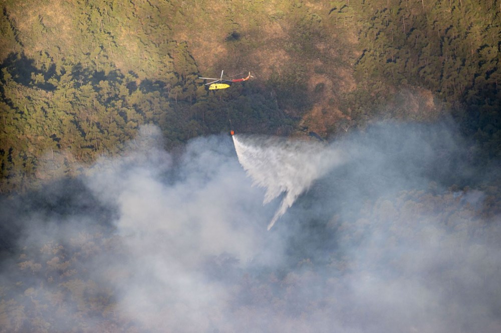 Marmaris'te orman yangını: Büyük ölçüde kontrol altına alındı - 1