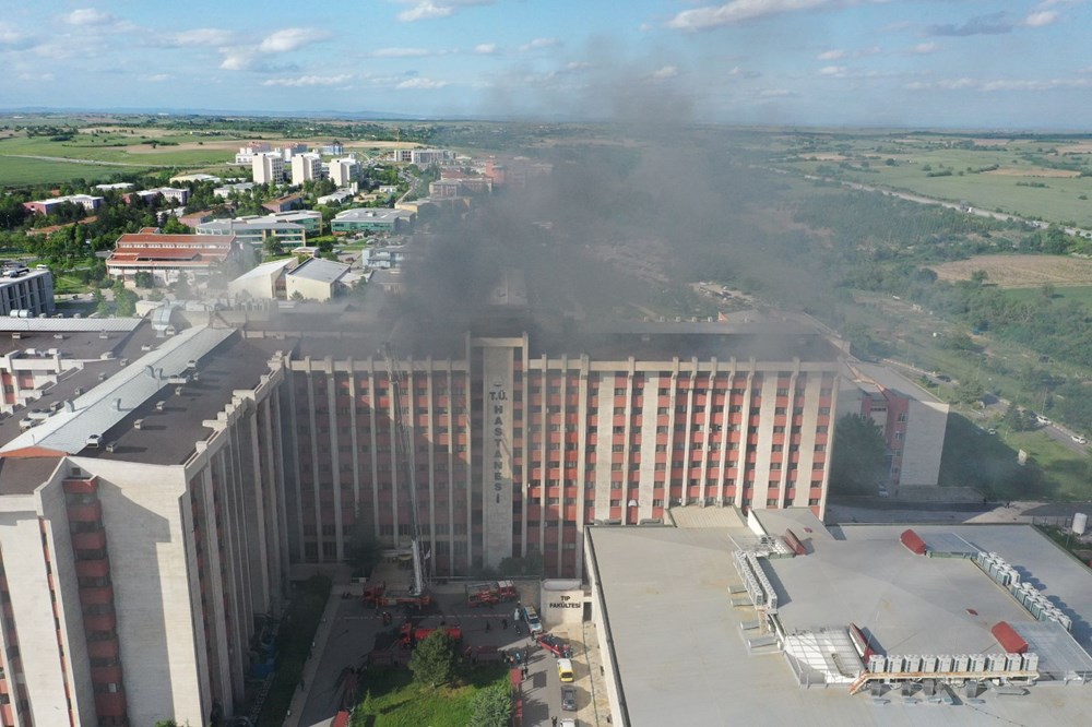 Trakya Üniversitesi Tıp Fakültesi Hastanesi’nde yangın - 6