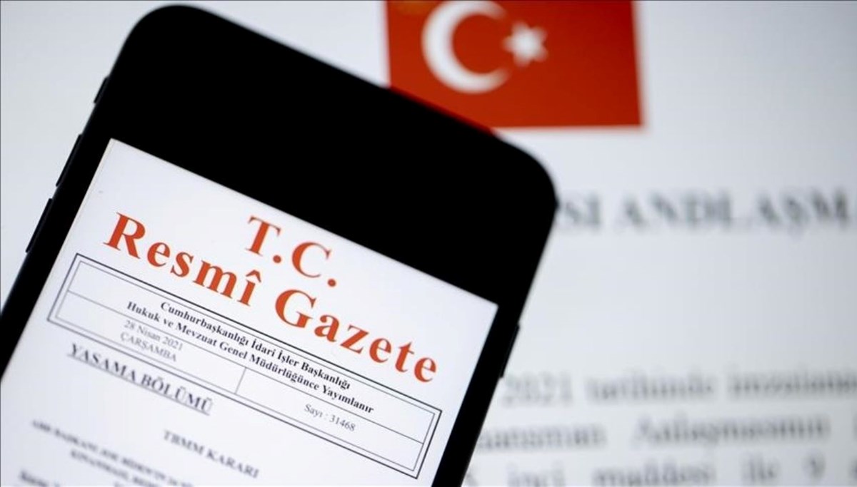 Resmi Gazete'de bugün 7 Nisan 2025