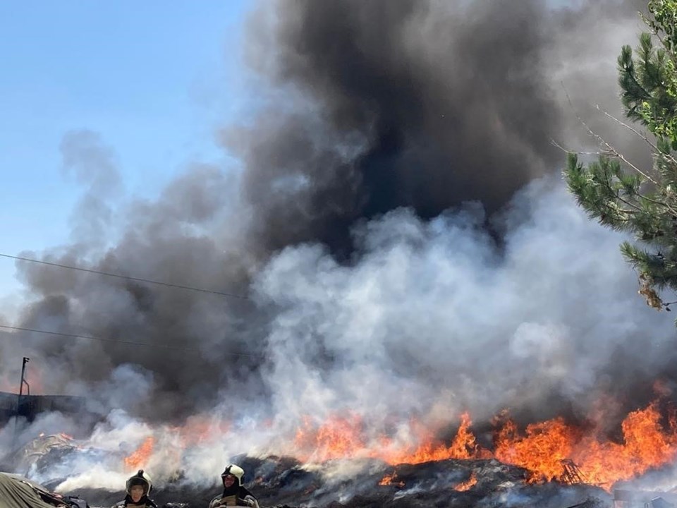 Ankara'da fabrika yangını - 1
