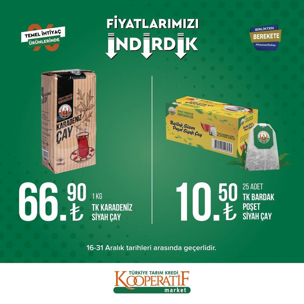Tarım Kredi Kooperatif Market yeni indirimli ürünler listesini yayınladı (16-31 Aralık güncel indirimli ürünler kataloğu) - 17