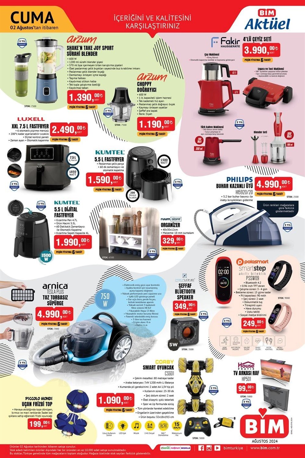تركيا اليوم سلسلة متاجر BIM وA101 تعلن عن عروض كثيرة ابتداءً من 1 أغسطس خصومات BIM الحالية 2 أغسطس 2024: منتجات مخفضة جديدة خاصة لهذا الأسبوع في سوق BIM - 2