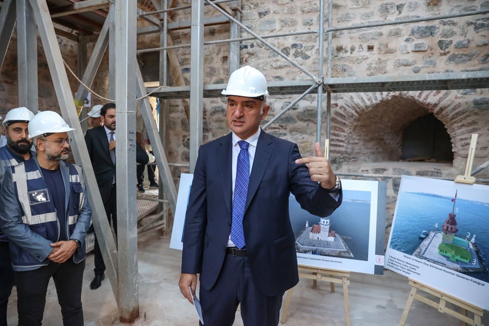 Kültür Bakanı Ersoy'dan Kız Kulesi'nde inceleme - 6