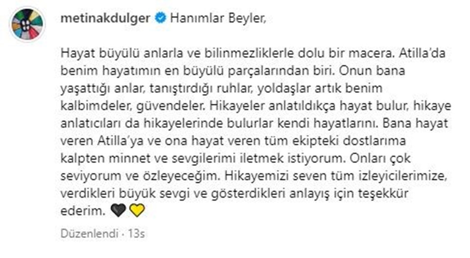 Metin Akdülger (Atilla) Sandık Kokusu'ndan neden ayrıldı? - 1