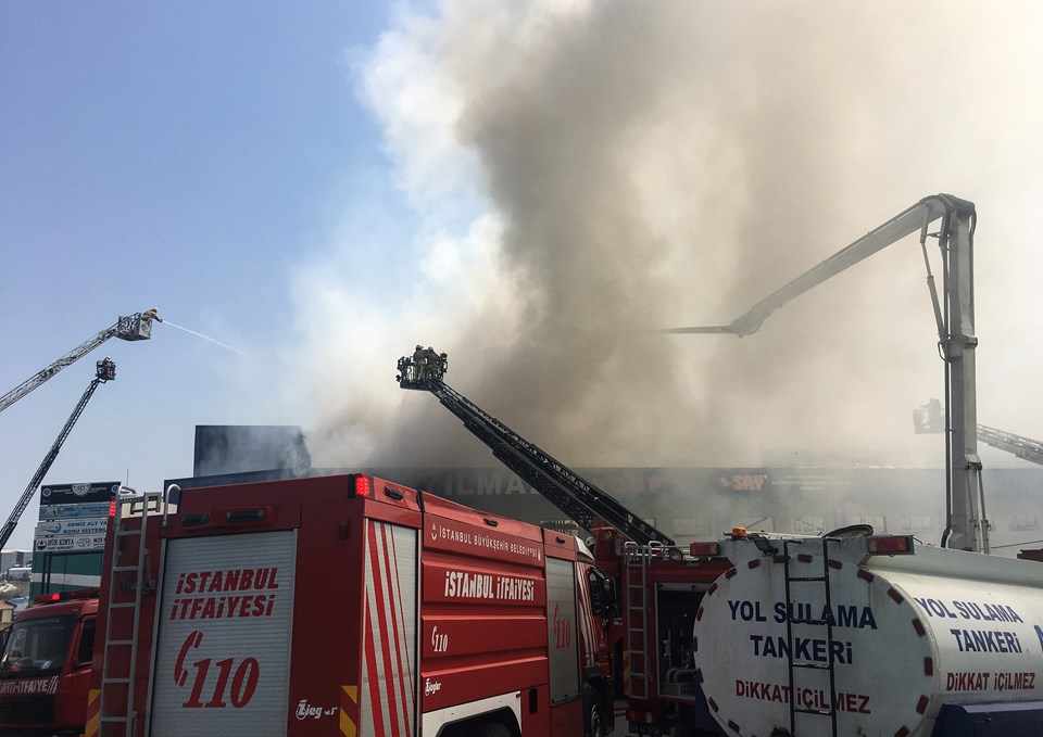 Hadımköy'de fabrika yangını - 4