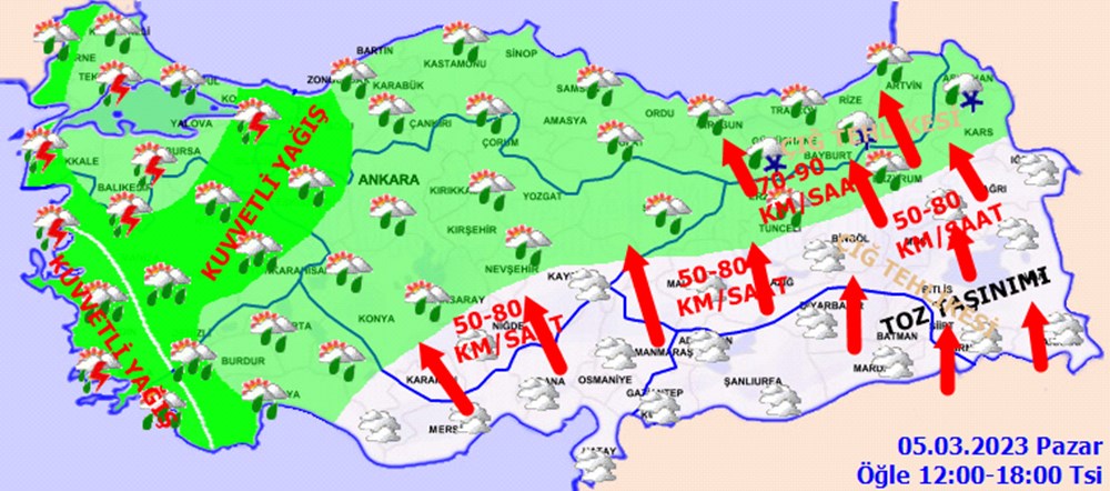 Meteoroloji'den sağanak yağış uyarısı (İstanbul'da bugün hava nasıl olacak?) - 3