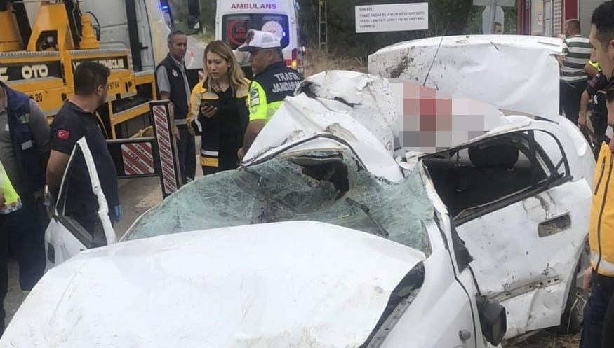 Tokat'ta devrilen otomobilin sürücüsü öldü
