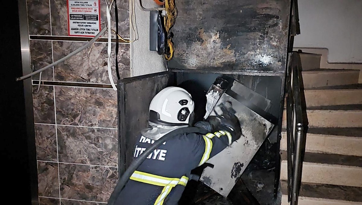 Elektrik panosundan yangın çıktı