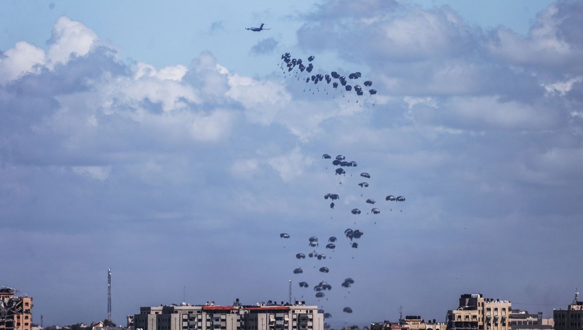 ABD'den Gazze'ye 8 tonluk gıda yardımı ABD'den Gazze'ye 8 tonluk gıda yardımı