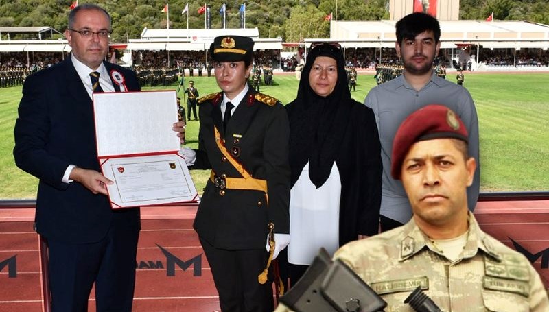 Ömer Halisdemir'in kızı teğmen oldu