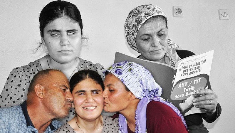 Görme engelli Nazalin YKS'de ilk 13 bine girdi