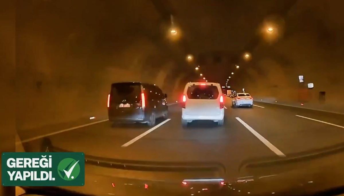 İstanbul'da makas atan sürücüye ceza