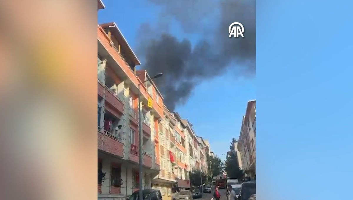 İstanbul'da 3 katlı binada yangın İstanbul'da 3 katlı binada yangın