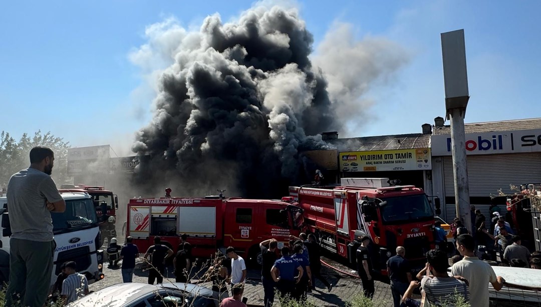 Diyarbakır’da sanayi sitesinde yangın