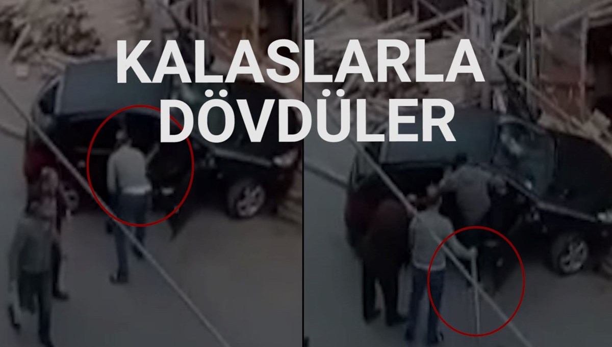 Araçla geçerken sarkıntılık yapan sürücüye kalaslı dayak Araçla geçerken sarkıntılık yapan sürücüye kalaslı dayak