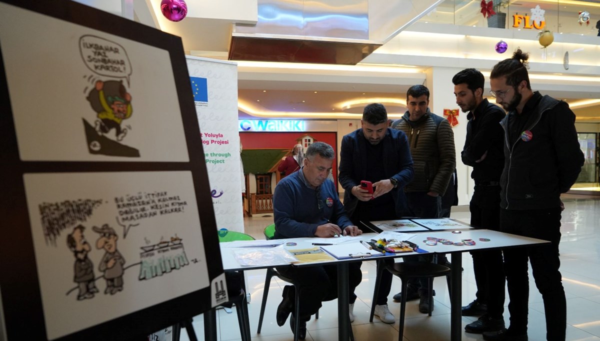Erzincan’da kış temalı karikatür sergisi açıldı Erzincan’da kış temalı karikatür sergisi açıldı