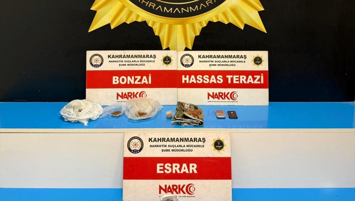 Kahramanmaraş'ta uyuşturucu operasyonu