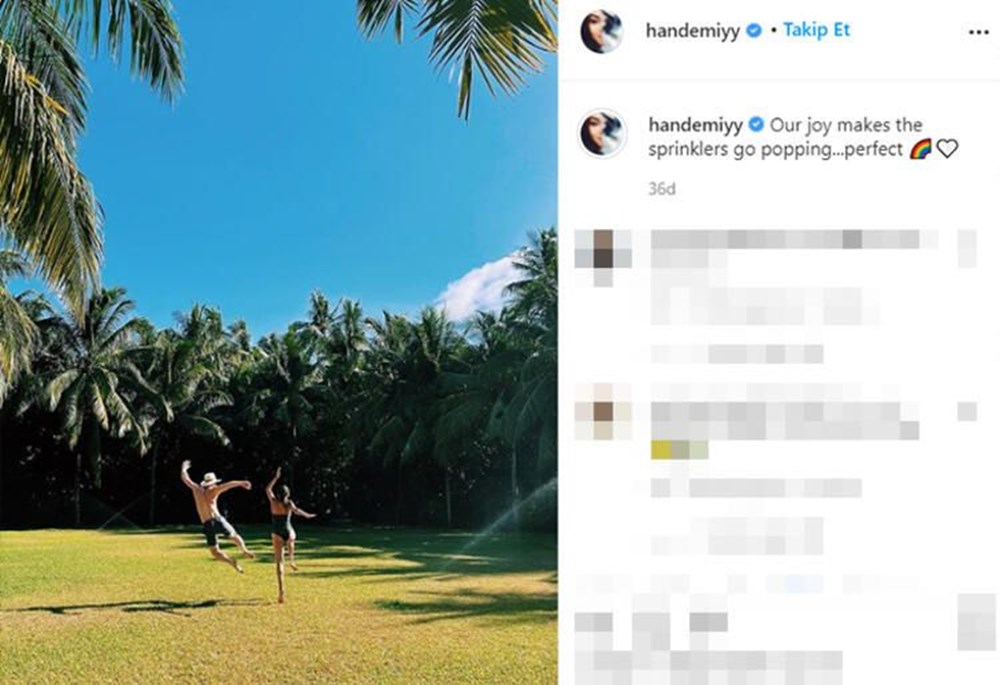 Hande Erçel ve Kerem Bürsin'den Maldivler tatili fotoğrafları - 6