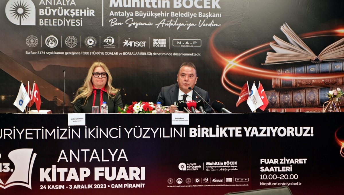 13. Antalya Kitap Fuarı 24 Kasım’da başlıyor