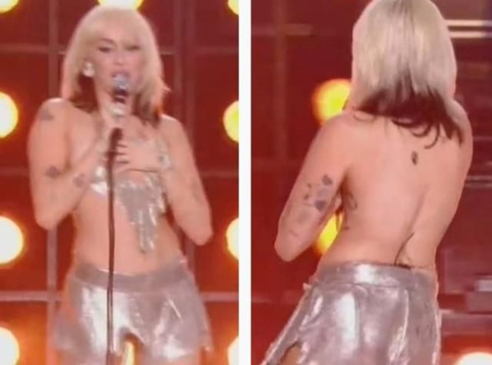 Miley Cyrus'ın sahnedeki zor anları - 4