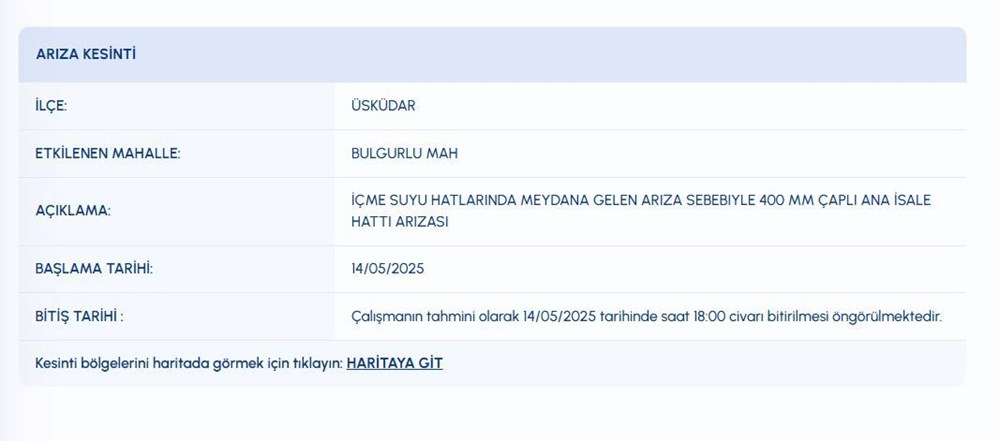 İSKİ su kesintisi 14 Mayıs kesinti programı: Üsküdar ve Ümraniye'de sular ne zaman gelecek? - 8