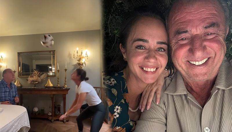 Fatih Terim'in kızı Merve Terim Çetin'den eğlenceli paylaşım: Genç yetenek Mervedinho