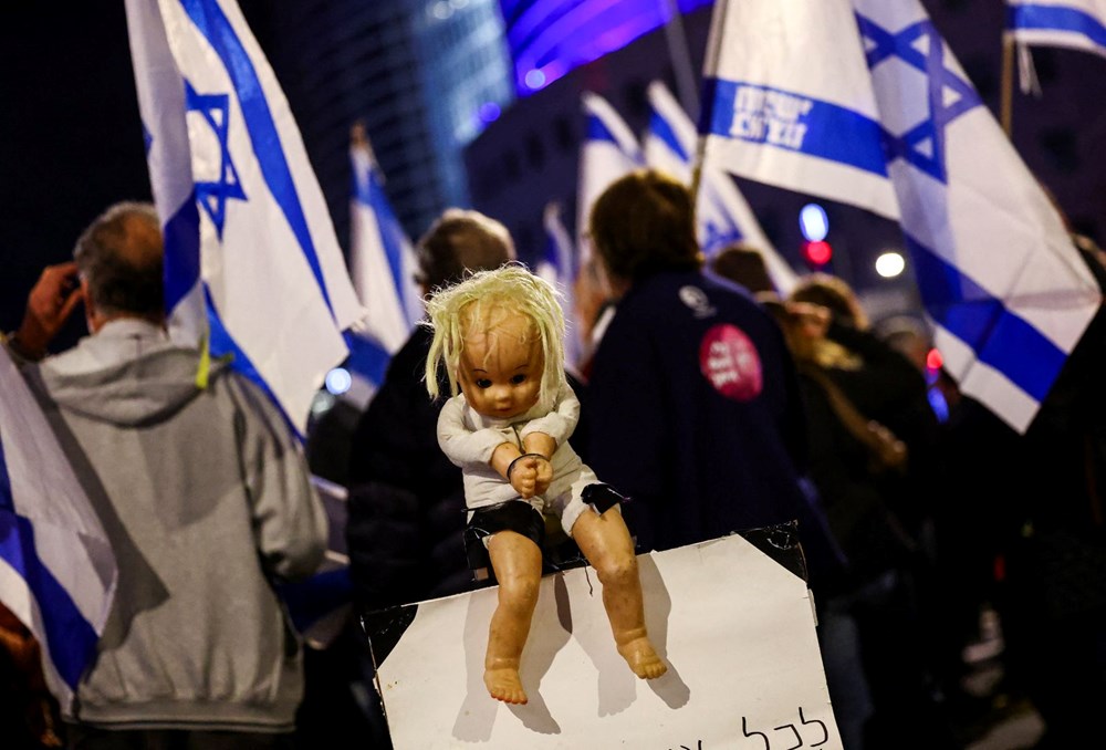 İsrail bir kez daha sokaklarda: Halk Netanyahu'yu istemiyor - 6