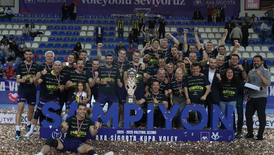 Kupa Voley'de şampiyon Fenerbahçe