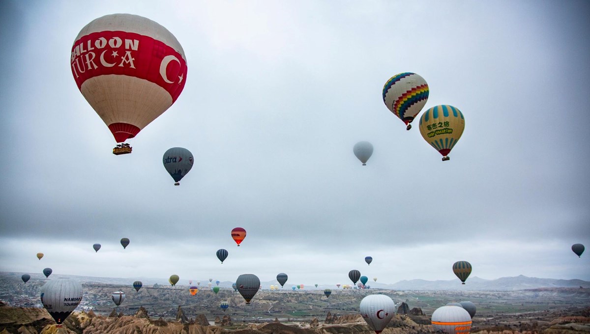 Kapadokya'da bayram tatili yoğunluğu Kapadokya'da bayram tatili yoğunluğu