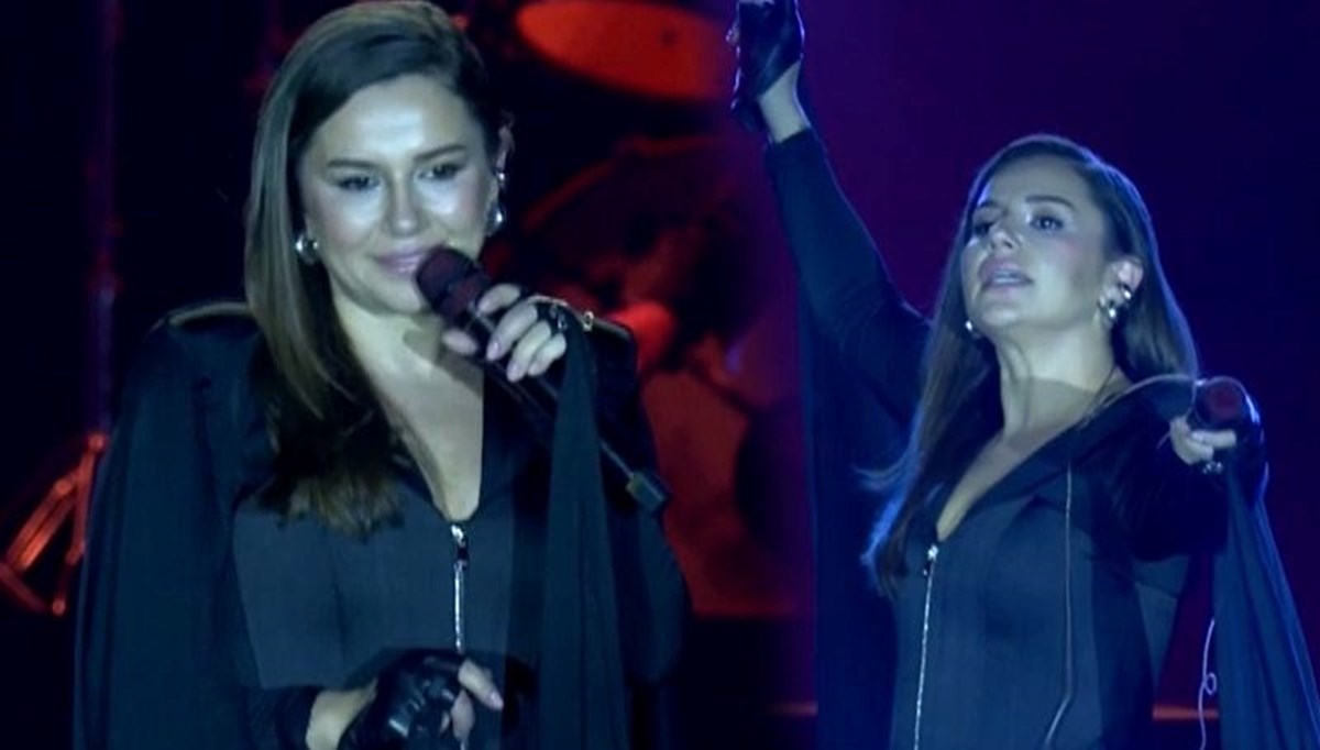 Merve Özbey Mardin'de konser verdi