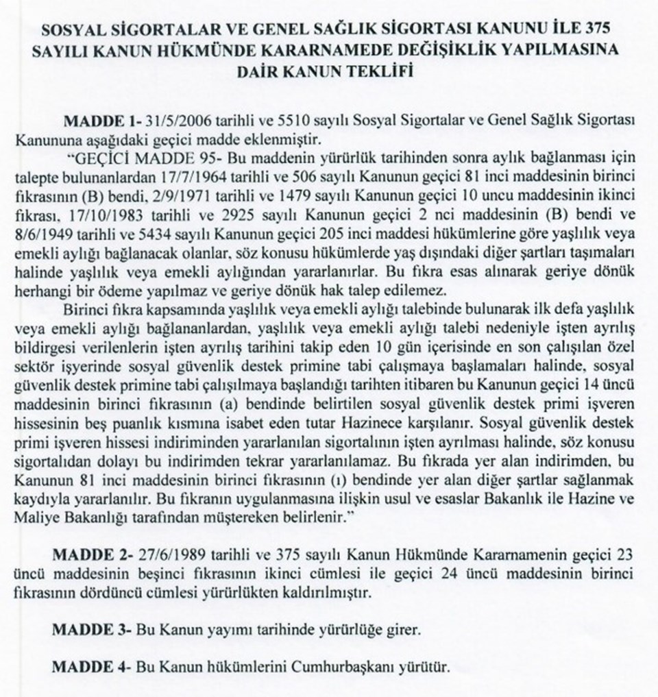 EYT yasa teklifi bugün Meclis'e sunuldu - 1