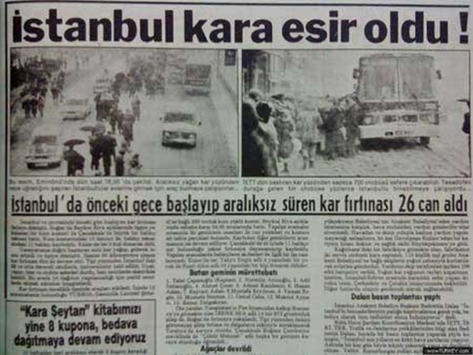 İstanbul'da 28 yılın kar rekoru kırıldı - 1