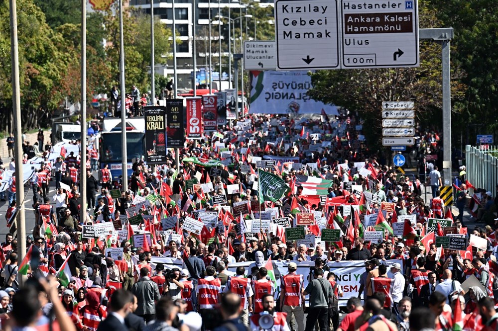 Binlerce kişi meydanlara çıktı: İstanbul ve Ankara’da Filistin’e destek, İsrail’e tepki - 4