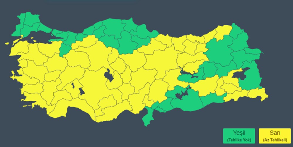 Bir haftada üç mevsim: 48 il için sarı kodlu uyarı (Bugün hava nasıl olacak?) - 4