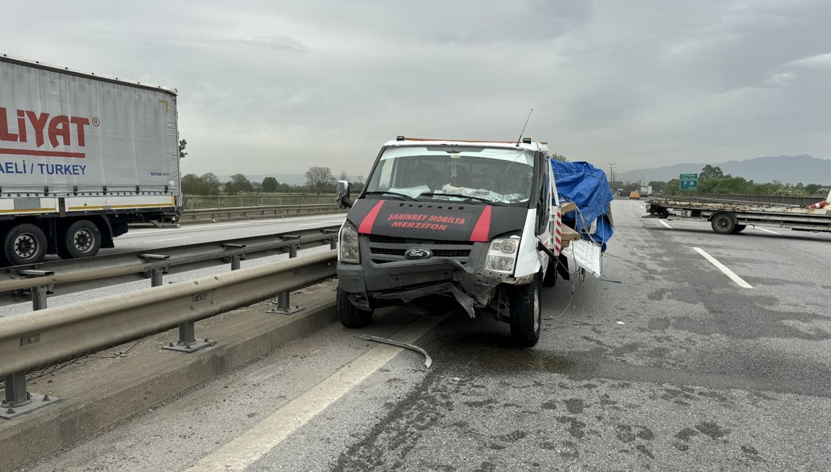 Anadolu Otoyolu'nda kaza: 2 yaralı