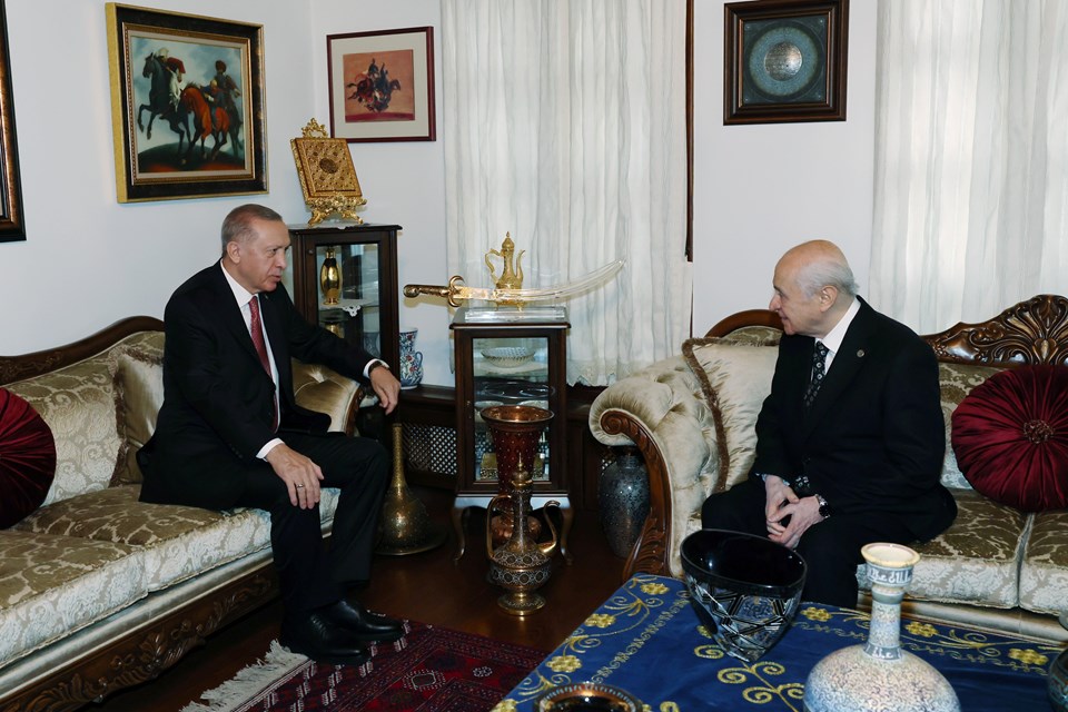 Cumhurbaşkanı Erdoğan, Bahçeli ile bir araya geldi - 1