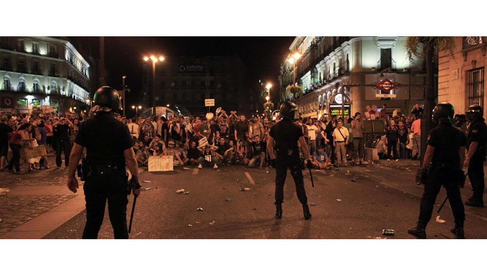Madrid'de Papa protestosu