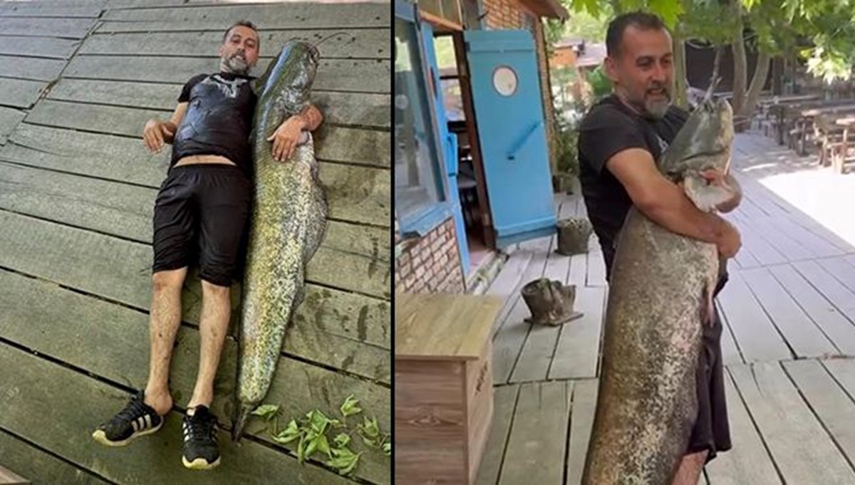 Amatör balıkçı yakaladı | Tam 52 kilo: Gören fotoğraf çektirdi