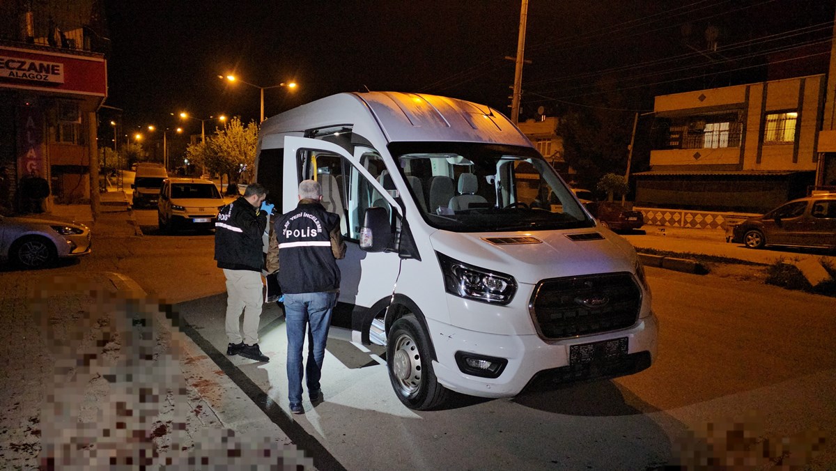 Polis olayın yaşandığı serviste inceleme yaptı