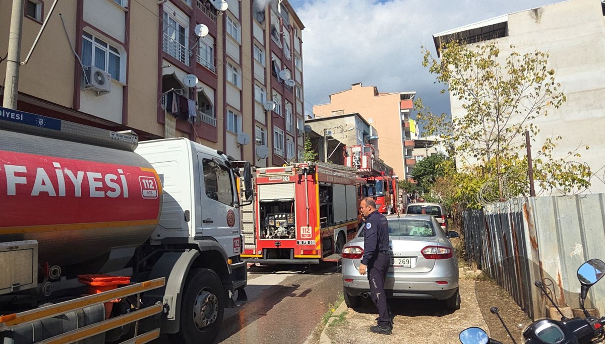 Bursa'da korkutan yangın