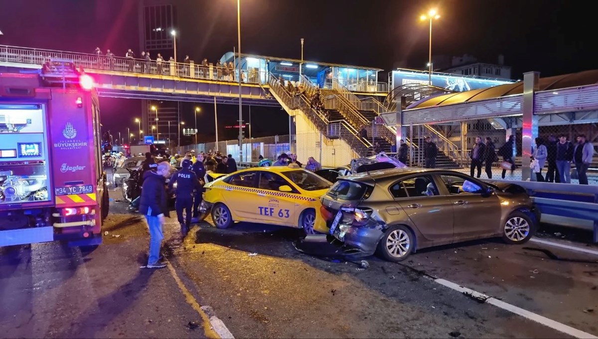 Mecidiyeköy'de zincirleme kaza