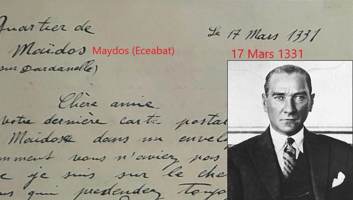 Atatürk'ün 18 Mart'tan önce yazdığı mektup ortaya çıktı