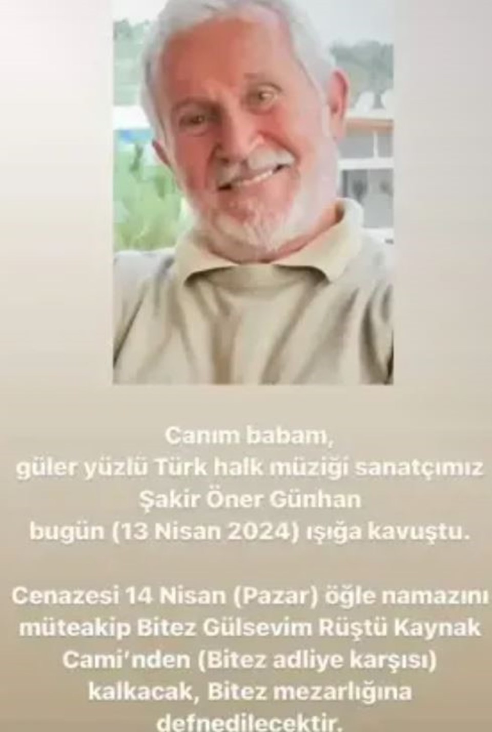 Türk Halk Müziğinin sevilen sesi Şakir Öner Günhan hayatını kaybetti (Şakir Öner Günhan kimdir?) - 1