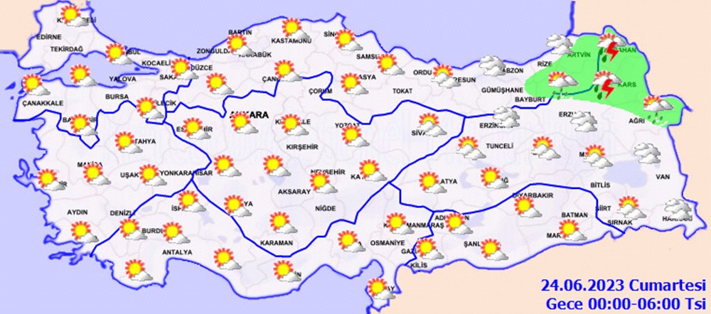 Meteoroloji'den 6 il için sarı ve turuncu kodlu uyarı (Bugün hava nasıl olacak?) - 4