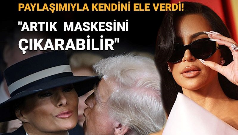 Melania Trump’ın fotoğrafını paylaşan Kim Kardashian tepki çekti: "Kime oy verdiği belli oldu!"