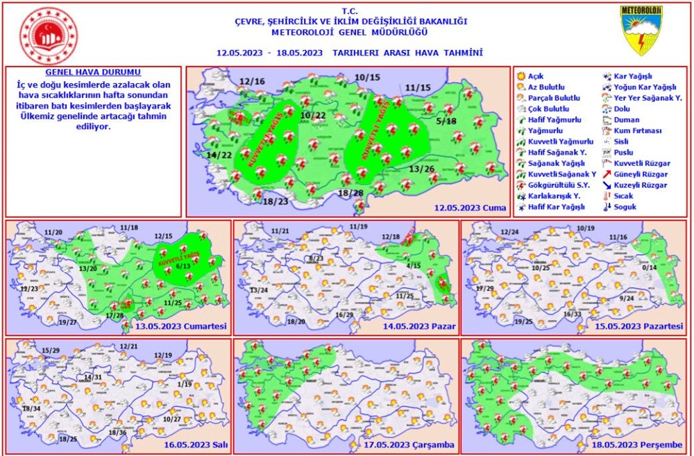 Hafta sonundan itibaren sıcaklıklar artıyor (12 Mayıs MGM hava durumu raporu) - 3