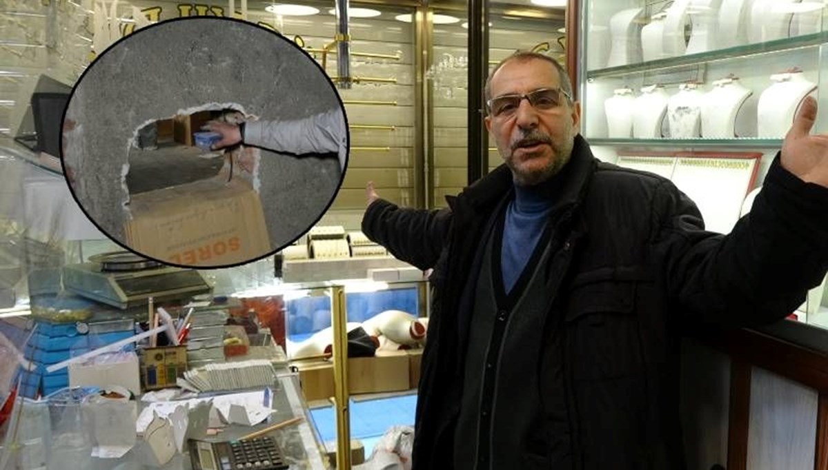 Erzurum'da duvar delerek kilolarca altın çaldılar Erzurum'da duvar delerek kilolarca altın çaldılar